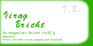 virag bricht business card